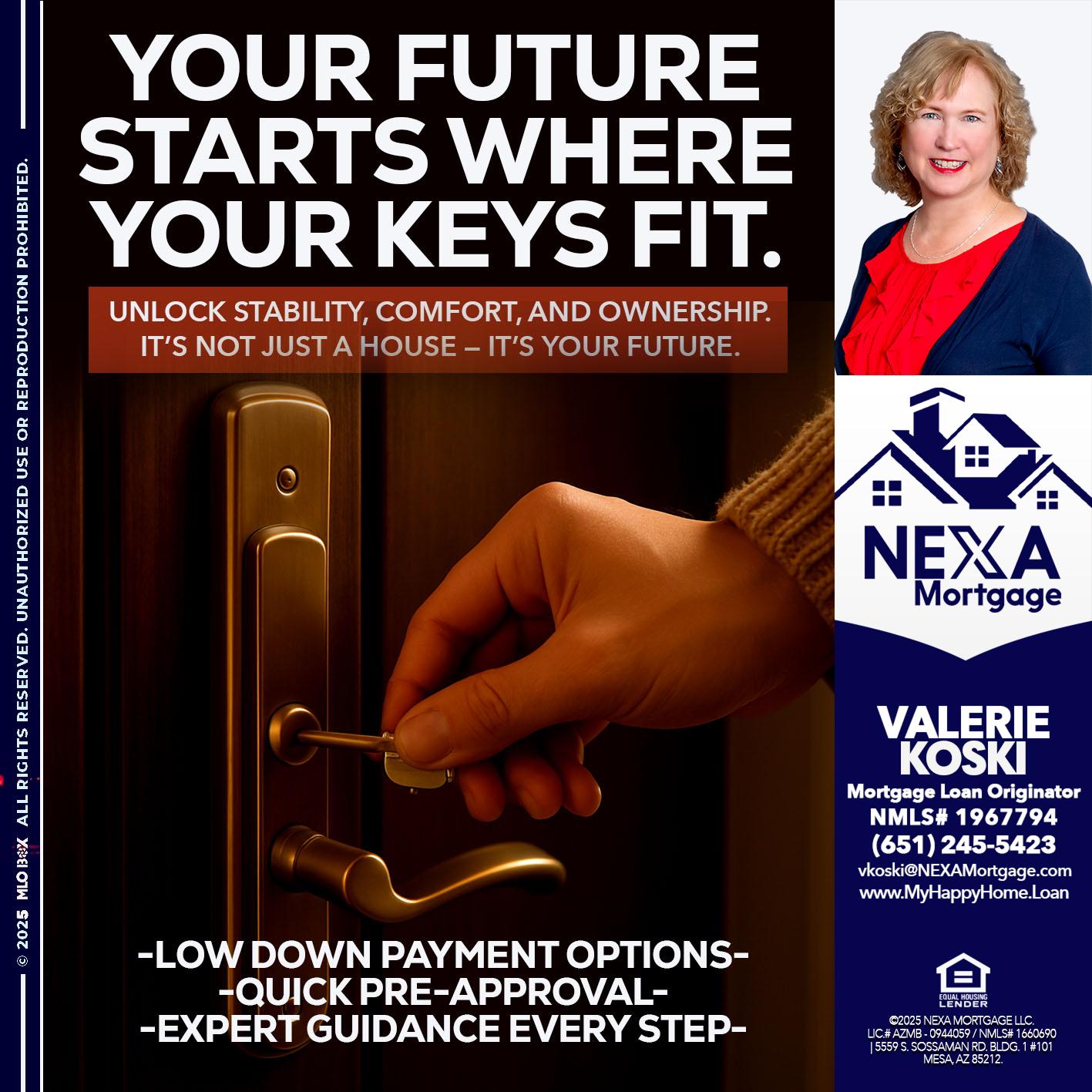 YOUR FUTURE - Valerie Koski -Mortgage Loan Originator