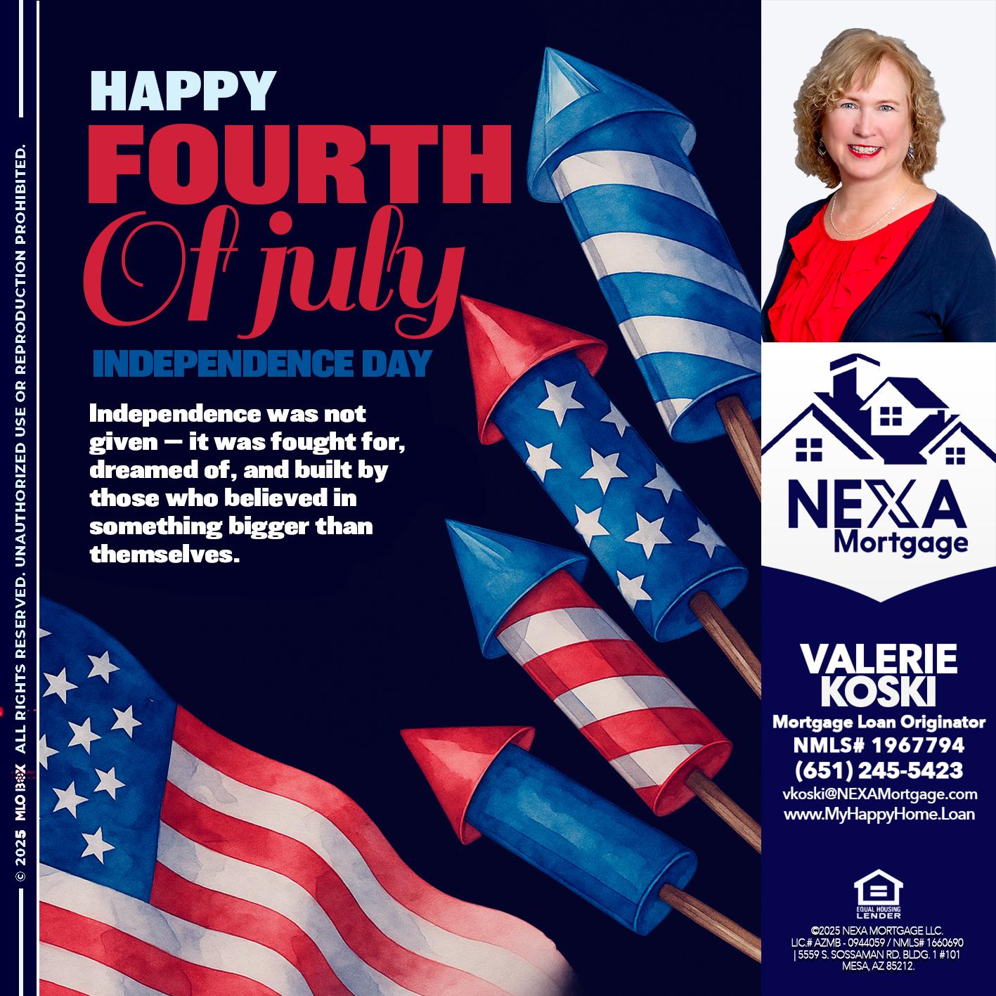 happy fourth - Valerie Koski -Mortgage Loan Originator