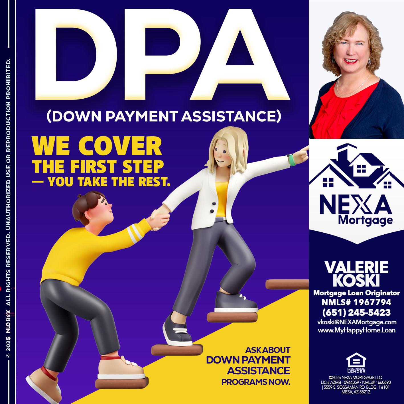 DPA LOANS - Valerie Koski -Mortgage Loan Originator