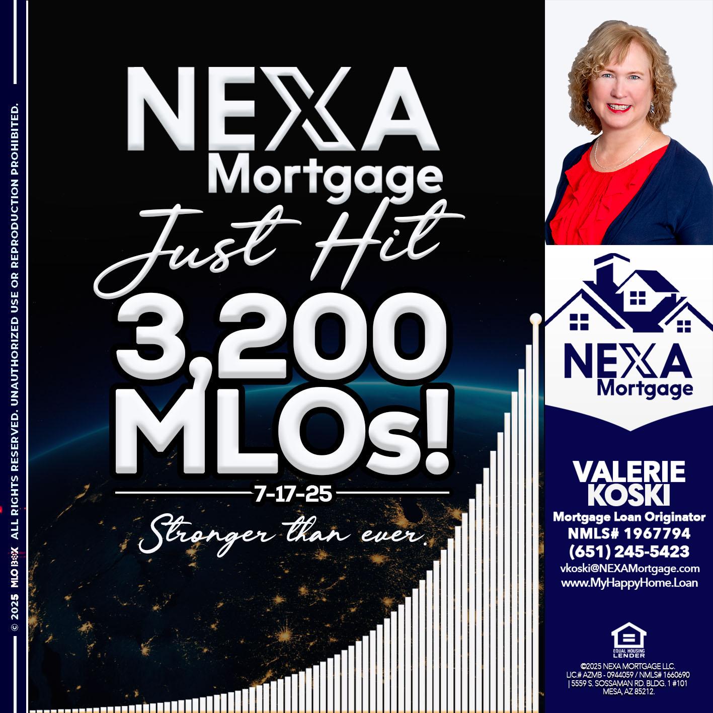 3200 MLOs - Valerie Koski -Mortgage Loan Originator