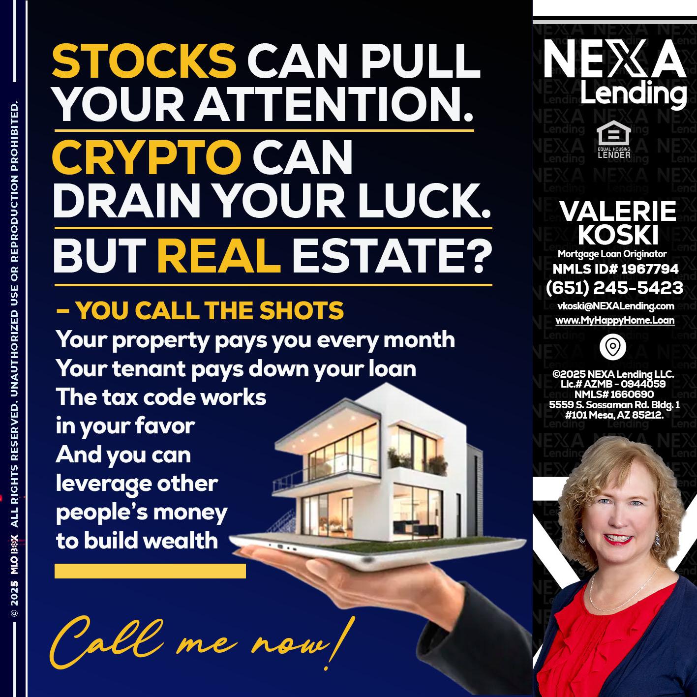 STOCK YOUR - Valerie Koski -Mortgage Loan Originator