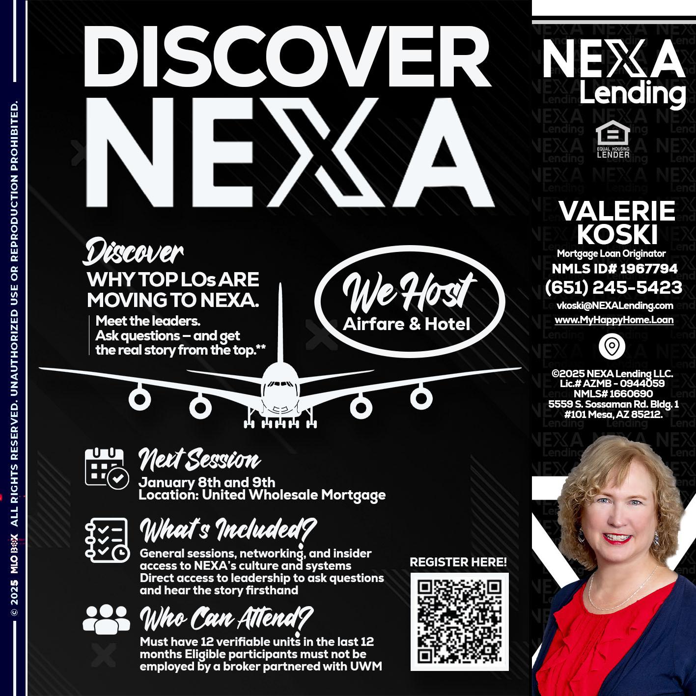 DISCOVER NEXA - Valerie Koski -Mortgage Loan Originator